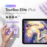 Elite Plus All-In-Creative Console, Bluetooth Programmable Keyboard Controller For Photo & Video Editing, Color Grading, Illustration, Works With Procreate, Adobe, Davinci (Aurora Violet)