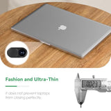 Webcam Cover Slide[2-Pack], 0.023 Inch Ultra-Thin Metal Web Camera Cover For Macbook Pro, Imac, Laptop, Pc, Ipad Pro, Iphone 8/7/6 Plus, Protect Your Visual Privacy [Black]