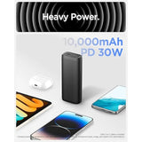 Spigen ArcPack 30W 10000mAh Super-Compact USB C Power Bank for Galaxy S25 S24 z fold flip 6 iPad iPhone 16 15 Pro Max 14 AirPods PD PPS USB Type C Portable Charger Battery Pack [Cable Included]