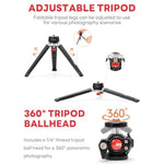 Smartphone Video Vlogging Kit Metal Microphone Light Tiktok Youtube Podcast Equipment For Iphone 15/14/13 Mini/Pro/Max, Android Smartphone (V-Master)