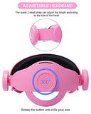 Vr Adjustable Head Strap For Oculus Quest 2 Skins Cute Accessories With Silicone Touch Controller Grip Cover,Barbie Pink 6 In1 Vr Shell Protector Cover & Vr Face Cover Replacement Set