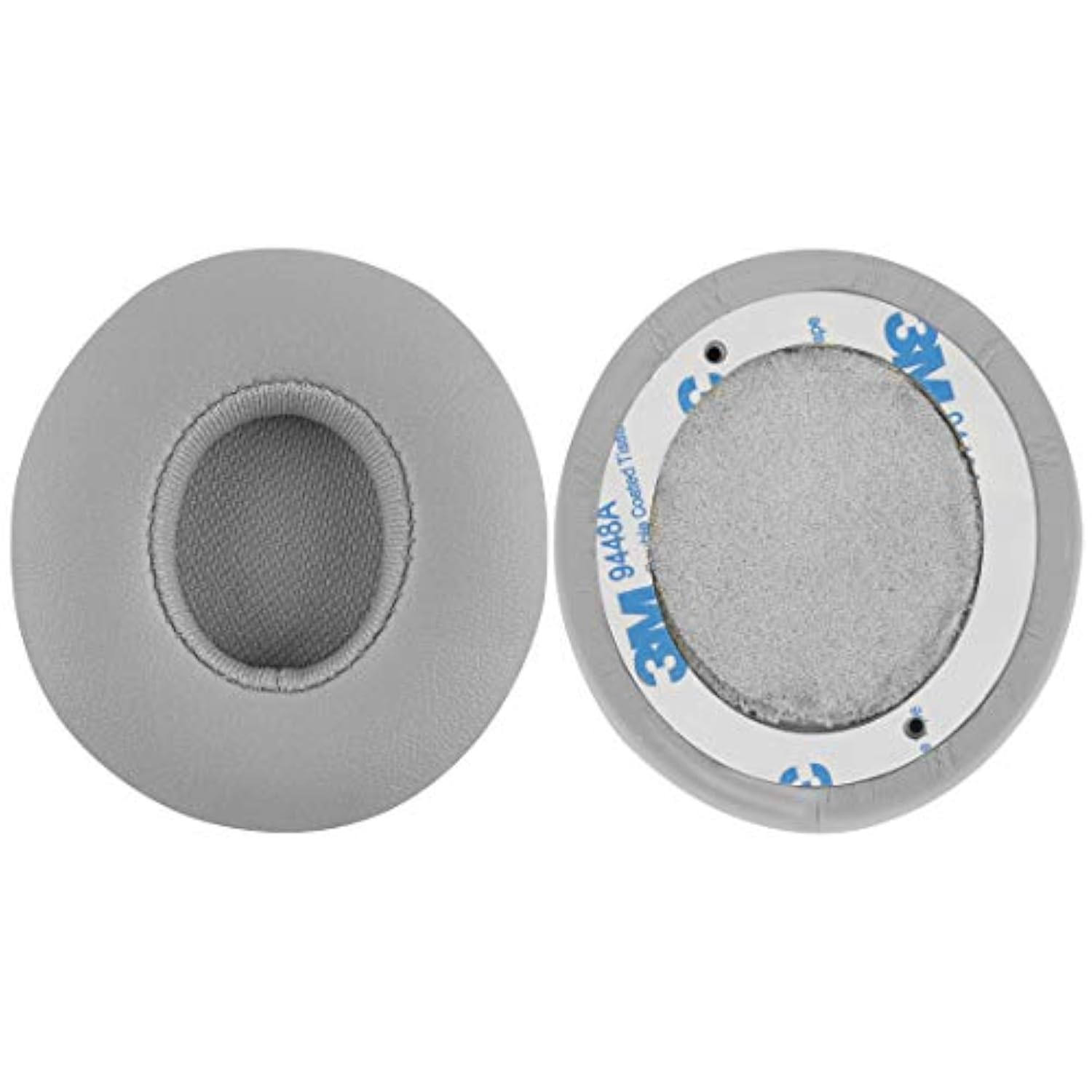 Geekria QuickFit Replacement Ear Pads Compatible with Beats Solo2 Wired (B0518) Headphones (Not fit Solo2 Wireless), Ear Cushions (Grey)