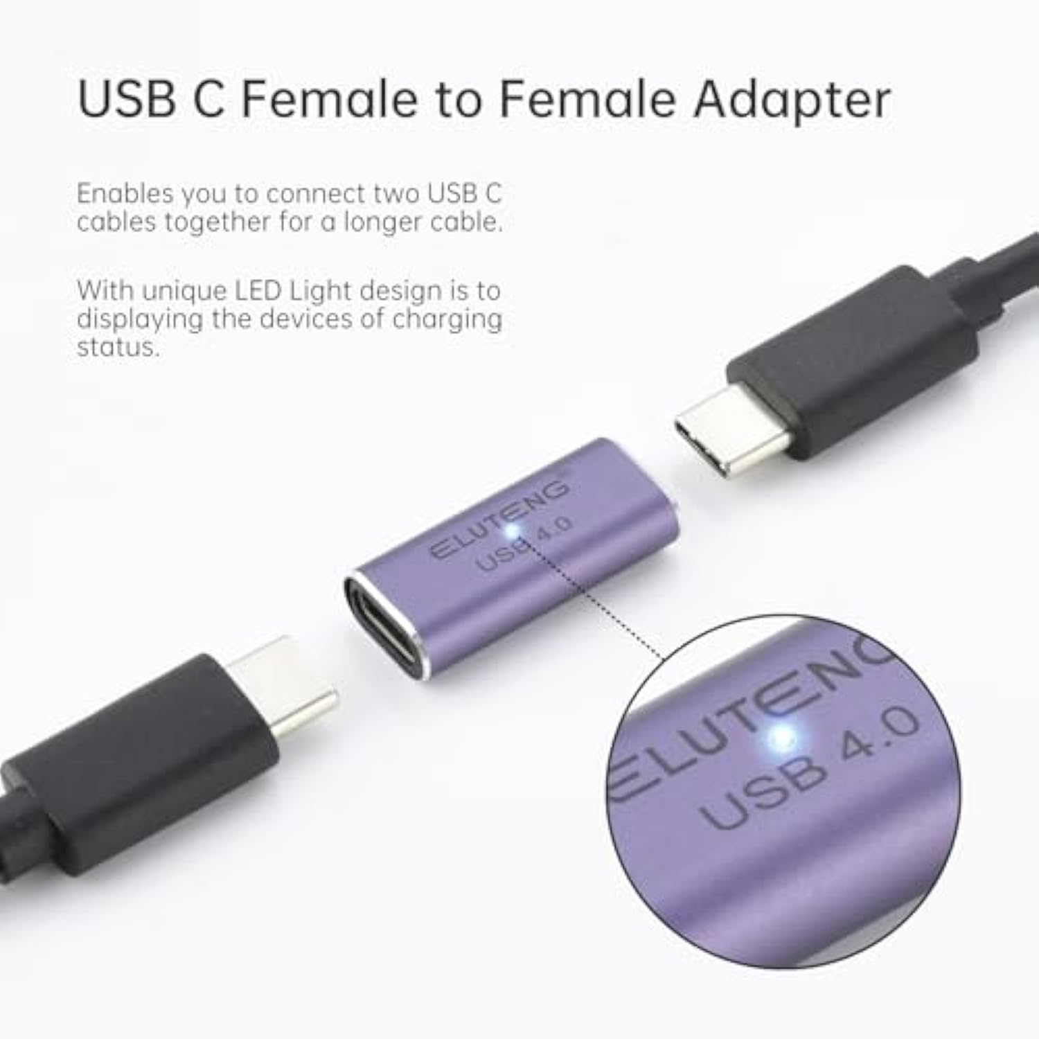 3 Pack Usb C Coupler 240W Usb C To Usb C Connector Female To Female Adapter 40Gbps Type C Extender Adapter Video Display For Tv Pc Laptop Tablet Phone And More Usb-C Devices