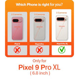 Pixel 9 Pro XL Diamond Clear Case, 16FT Drop Protection, Anti-Yellowing