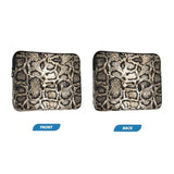 Laptop Sleeve Bag Case For Women Men Reptile Skin Black 15 Inch Protective Laptop Cover With Zipper For Travel Work College