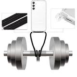 Case for Galaxy S24 with Adjustable Lanyard Strap,Soft Slim Clear TPU + Hard PC Shock-Absorption Bumper Protective Cover Compatible for