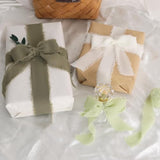 4 Rolls Silk Chiffon Ribbon, 1-1/2 Inch X 22Yds, Sage Green Chiffon Ri