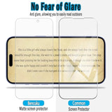 (2 Pack) Matte Glass Screen Protector Designed For Iphone 16 Plus Tempered Glass Film, Anti Glare, Anti Fingerprint, Ultra-Smooth