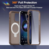 iPhone 13 Pro Case with Stand 6.1 inch Brown