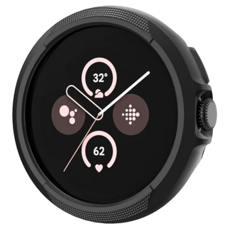 Spigen Liquid Air Designed for Google Pixel Watch 3 45mm Case Anti-Scratch Protective Soft TPU Cover (2024) - Matte Black