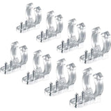 100 Pieces 1/2 Inch Led Rope Light Clips Holder With 200 Pieces Screws Clear Pvc Mounting Rope Light Clips For Christmas Hanging Outdoor Wall Mount Led Light