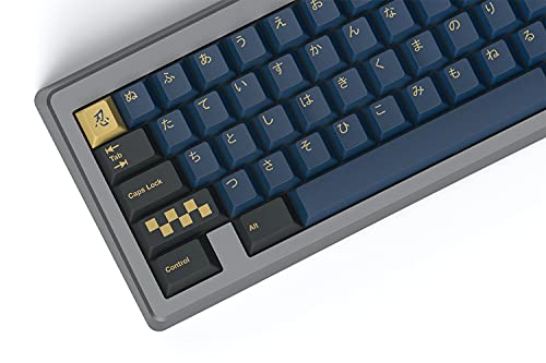 Redsuns Gmk Blue Samurai Custom Mechanical Keyboard Novelty Keycap Set - 39-Keys, Doubleshot Abs, Cherry Profile (Blue, Novelties) (Mdx-35037-4)