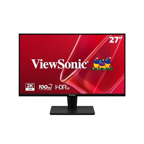 Vs2725-2K 27 Inch Qhd 1440P Monitor With 100Hz, Hdmi, Displayport, And Variable Refresh Rate For Home And Office
