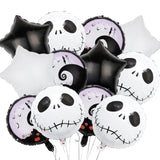 16Pcs Halloween Skull Balloons - Party Decorations for Birthday, Baby Shower & Holiday Events
