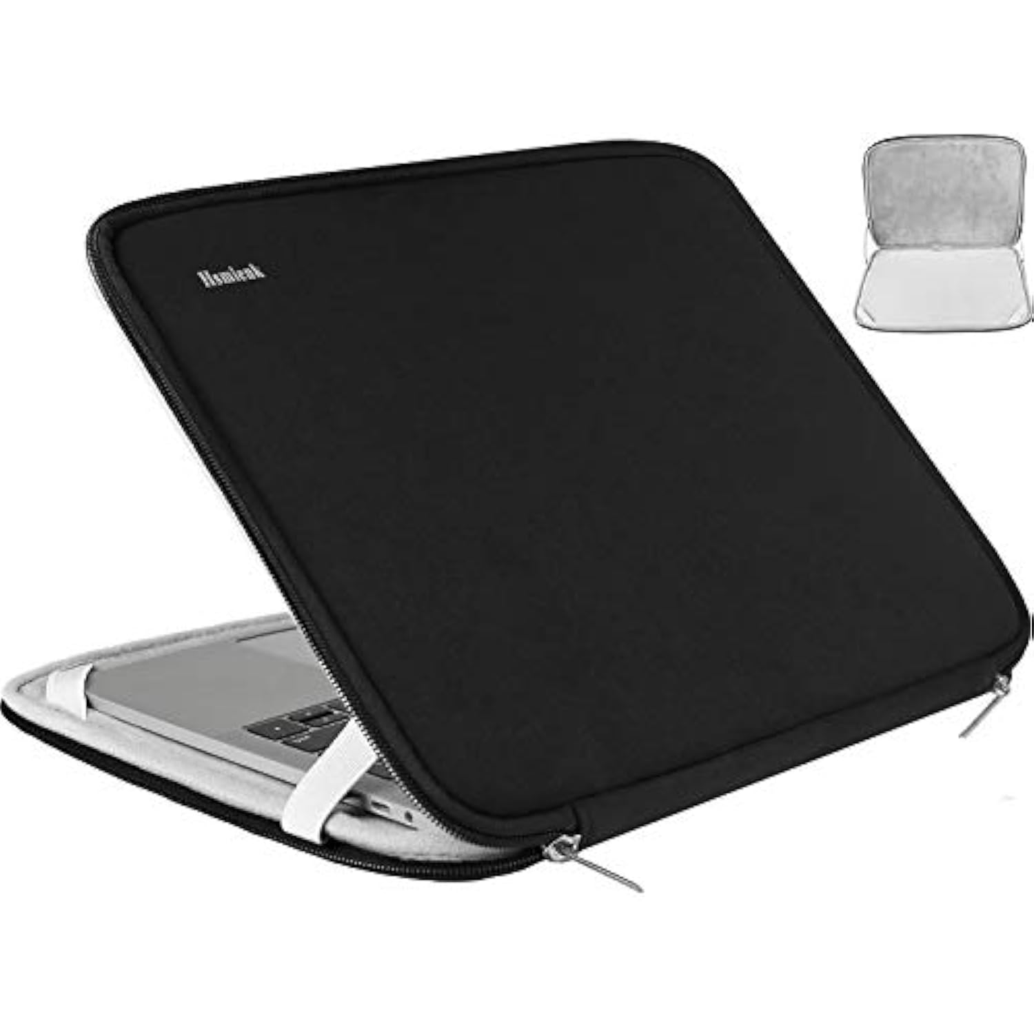 Laptop Sleeve 15.6 Inch, Durable Shockproof Protective Cover Flip Case Briefcase Carrying Computer Bag Case Compatible With 15.6 Inch Hp, Asus, Lenovo, Acer, Notebook, Computer, Black