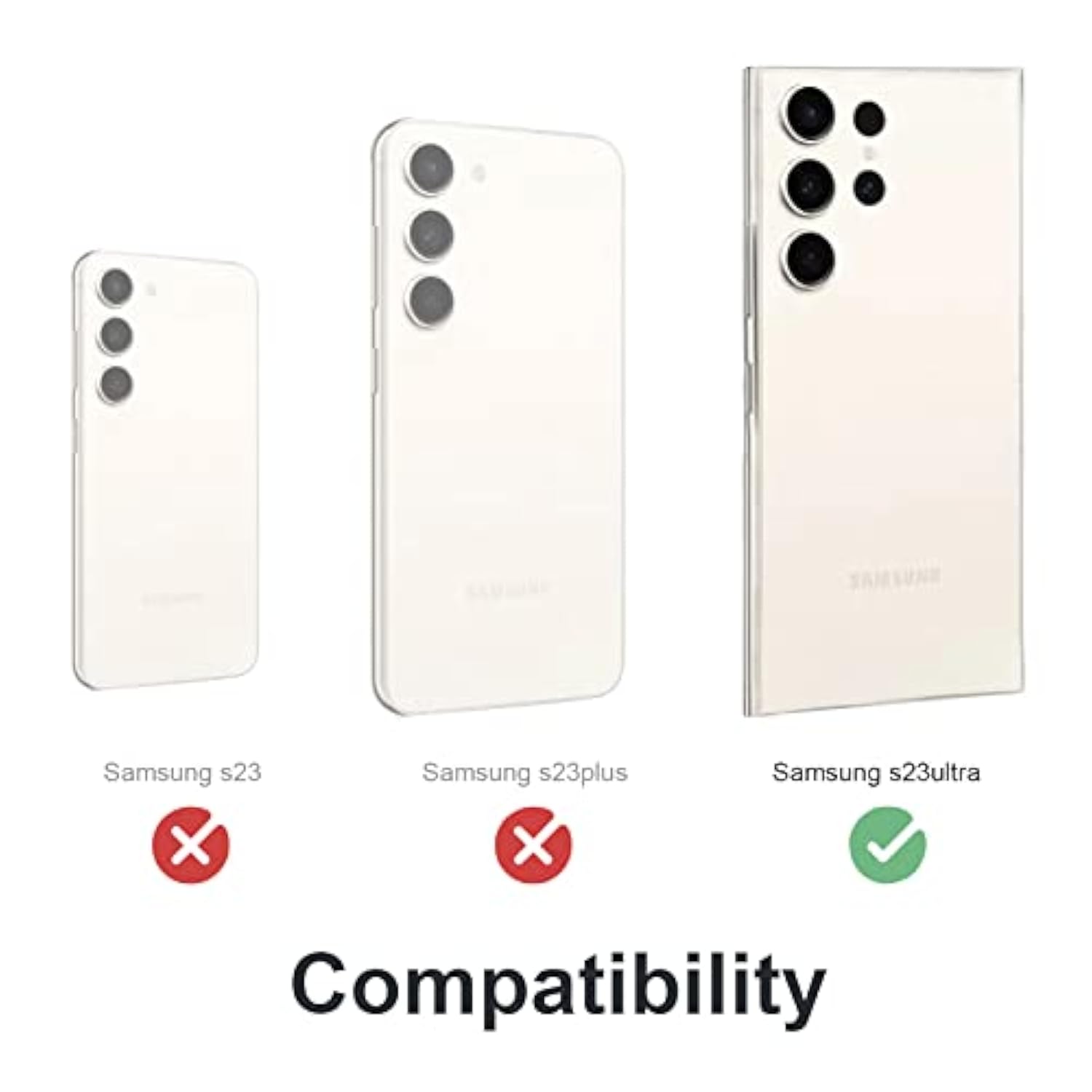 For Samsung Galaxy S23 Ultra Case Metal Hard For Galaxy S23Ultra 5G Phone Case Para Screw Built-In Screen Lens Protection Military Grade [Note The Fingerprints Don'T Work] Black