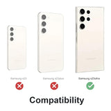 For Samsung Galaxy S23 Ultra Case Metal Hard For Galaxy S23Ultra 5G Phone Case Para Screw Built-In Screen Lens Protection Military Grade [Note The Fingerprints Don'T Work] Black