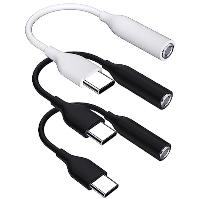 3 Pack Usb C To 3.5Mm Headphone Adapter For Iphone 16E 16 Pro Max 15 Plus Ipad Pro, Usb Type C To Aux Audio Dongle Cable 3.5Mm Earbuds Jack Converter Cord For Samsung Galaxy S25 S24 Ultra S23 A56 A36