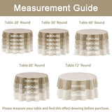 120" Pink & White Checkered Round Tablecloth – Waterproof, Stain-Resistant Fabric for Picnic and Parties