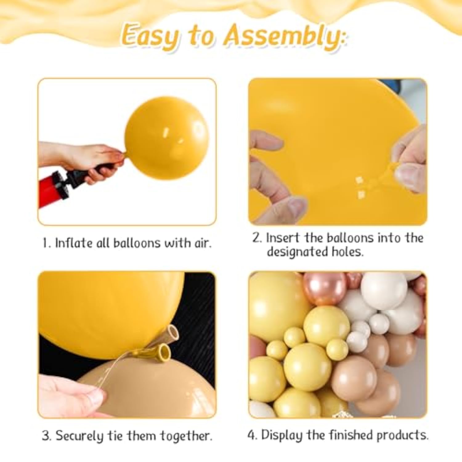 Boho Balloon Arch Kit 122Pcs Dusty Pink Yellow Rose Gold for Baby Shower Wedding