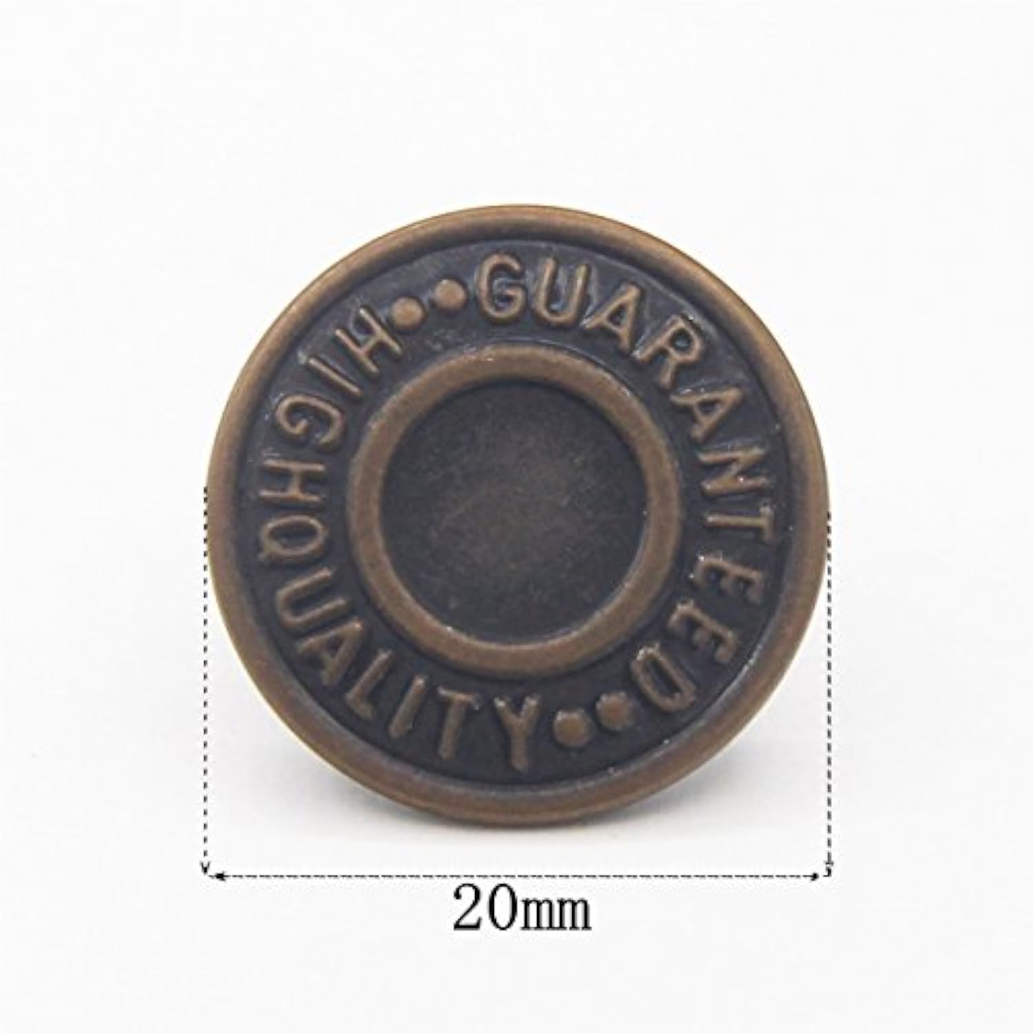 20Mm Replacement Jean Buttons 12 Sets Combo Copper Tack Buttons