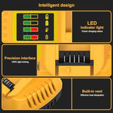 For Dewalt Battery Charger, Replace For Dewalt 20V Max And 60V Max Rapid Charge, Compatible With All 20V Max* And 60V Max* Dewalt Batteries (Charger Only)