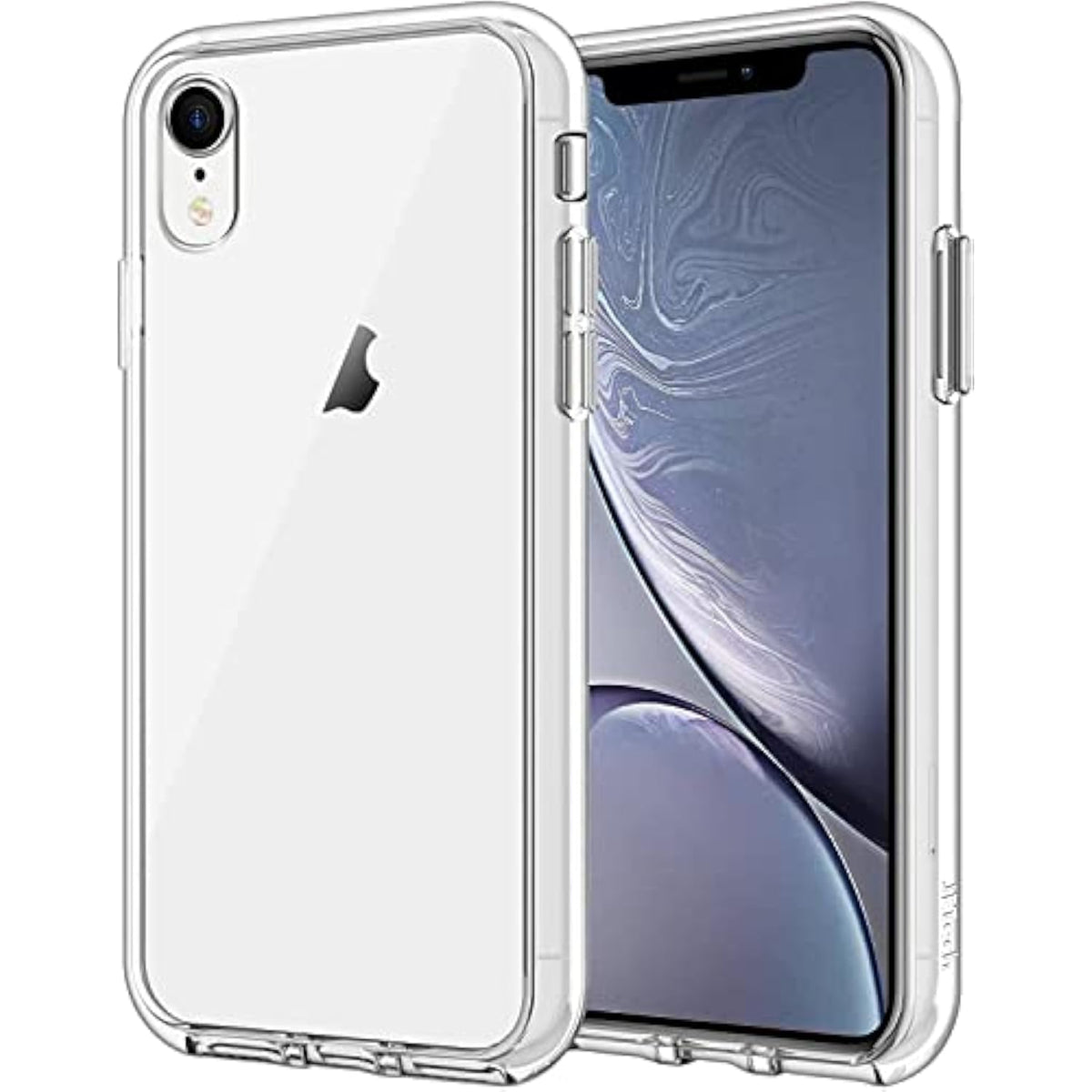 JETech Case for iPhone XR 6.1-Inch, Non-Yellowing Shockproof Phone Bumper Cover, Anti-Scratch Clear Back (Clear)