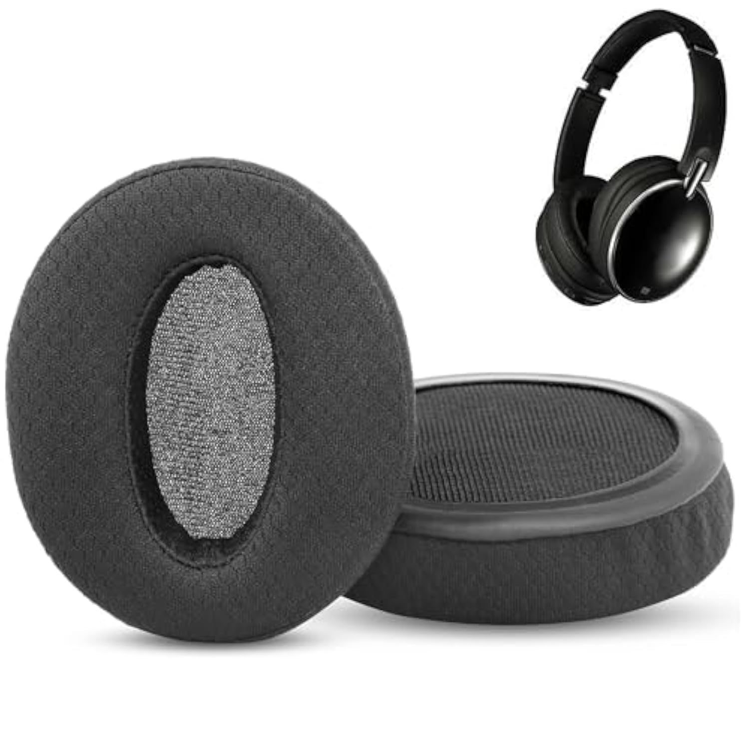 Breathable&Durable Replacement Earpads Cushion Compatible With Jvc Ha-S87Bn Ha-S88Bn Ha-S90Bn Ha-S78Bn Headphones Ear Pads With Mesh Fabric And Memory Foam