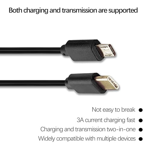 Replacement the USB C to Micro USB Cable, Micro USB to USB C Cable Compatible with  Galaxy/LG/MacBook/Pixel 3 and Above Fast Charging and Data