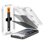Spigen Tempered Glass Screen Protector [GlasTR EZ FIT - Privacy] Designed for iPhone 16e / iPhone 14 / iPhone 13 Pro/iPhone 13
