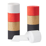Red Black Gold Streamers 8 Rolls 656 Ft Birthday Party Decoration