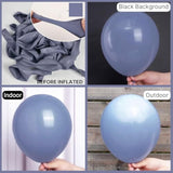 Dusty Blue Balloons 50 Pcs 12 Inch Boho Blue Balloons For Graduation Wedding Baby Shower Gender Reveal Anniversary Birthday Party Decorations Blue-F16