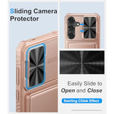 Samsung Galaxy S25+ Wallet Case, RFID, Card Holder, Military Drop, Rose Gold