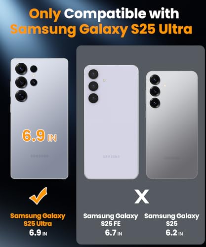 for  Galaxy S25 Ultra Case with stand, Compatible with MagSafe, Military Grade Drop Protective, Scratch-Resistant Heavy Duty Shockproof