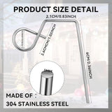 50 Pcs Gutter Clips For Hanging Outdoor Lights Heavy-Duty Christmas Metal Light Q-Hangers Hooks For Gutters Guard Holiday Hangers