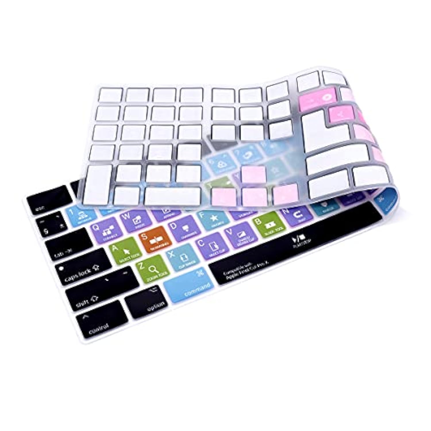 Final Cut Pro X Shortcuts Ultra Thin Silicone Full Size Wireless Numeric Keybo