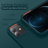 Designed For 12 Case, Designed For 12 Pro Case, Silicone Shockproof Phone Case With [Soft Anti-Scratch Microfiber Lining] 6.1 Inch, Teal