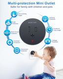 Remote Control Outlet, 15A/1500W Wireless Outlet Power Switch, No Wire Long Range Electrical Switch Plug On/Off For Lights, Fans, Christmas Lights, Household Appliance, 4000V Anti Surge Black