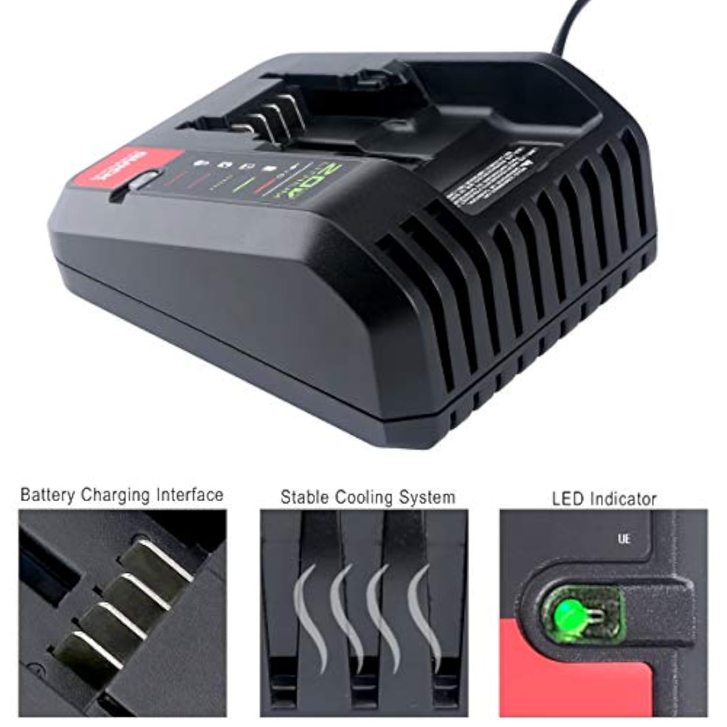 20V Battery Charger Pcc692L Compatible With Porter Cable 20V Lithium Battery Pcc680L Pcc685Lp And Compatible With Black Decker 20V Battery Lbxr20 Lb2X4020