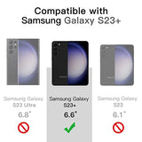 Magnetic Case for  Galaxy S23+ / S23 Plus 5G 6.6-Inch, Compatible with MagSafe, Translucent Matte Back Shockproof Phone Cover (Black)