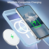 Magnetic For Google Pixel 10 Case/Pixel 10 Pro Case, [Compatible With Magsafe] [Translucent Matte] Slim Fit Shockproof Women Men Protective Case Cover For Google Pixel 10/10 Pro,Light Blue