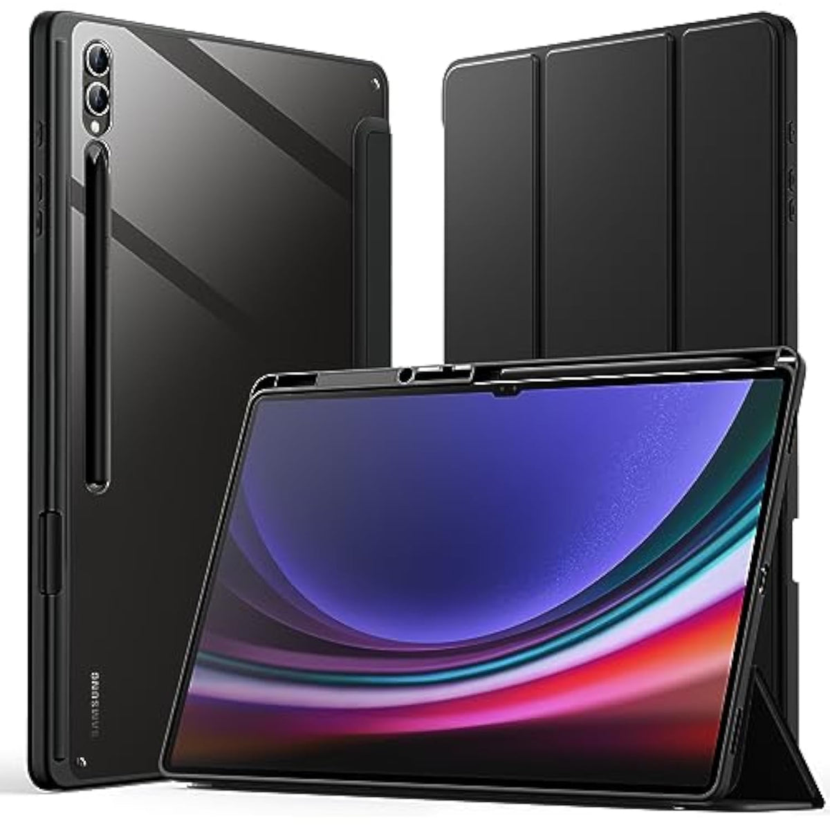 JETech Case for Samsung Galaxy Tab S9 Ultra 14.6-Inch with S Pen Holder, Clear