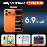 For Iphone 17 Pro Max Case Clear With Screen Protector, [Compatible With Magsafe][Anti-Yellowing][Military-Grade Protection] Shockproof Slim Magnetic Phone Case 6.9 Inch, Transparent