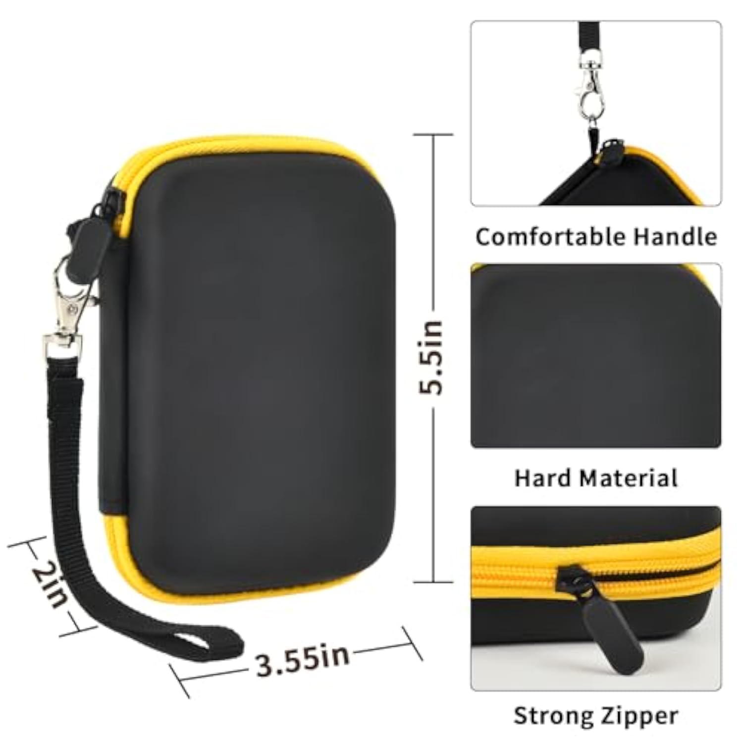 Case Compatible With Dewalt Powerbank 10000Mah/For Magnetic Power Bank 5,000Mah, Battery Charger Storage Holder Organizer, Power Bank Carrying Bag Cover With Mesh Bag Fits For Usb Cable ( Box Only)