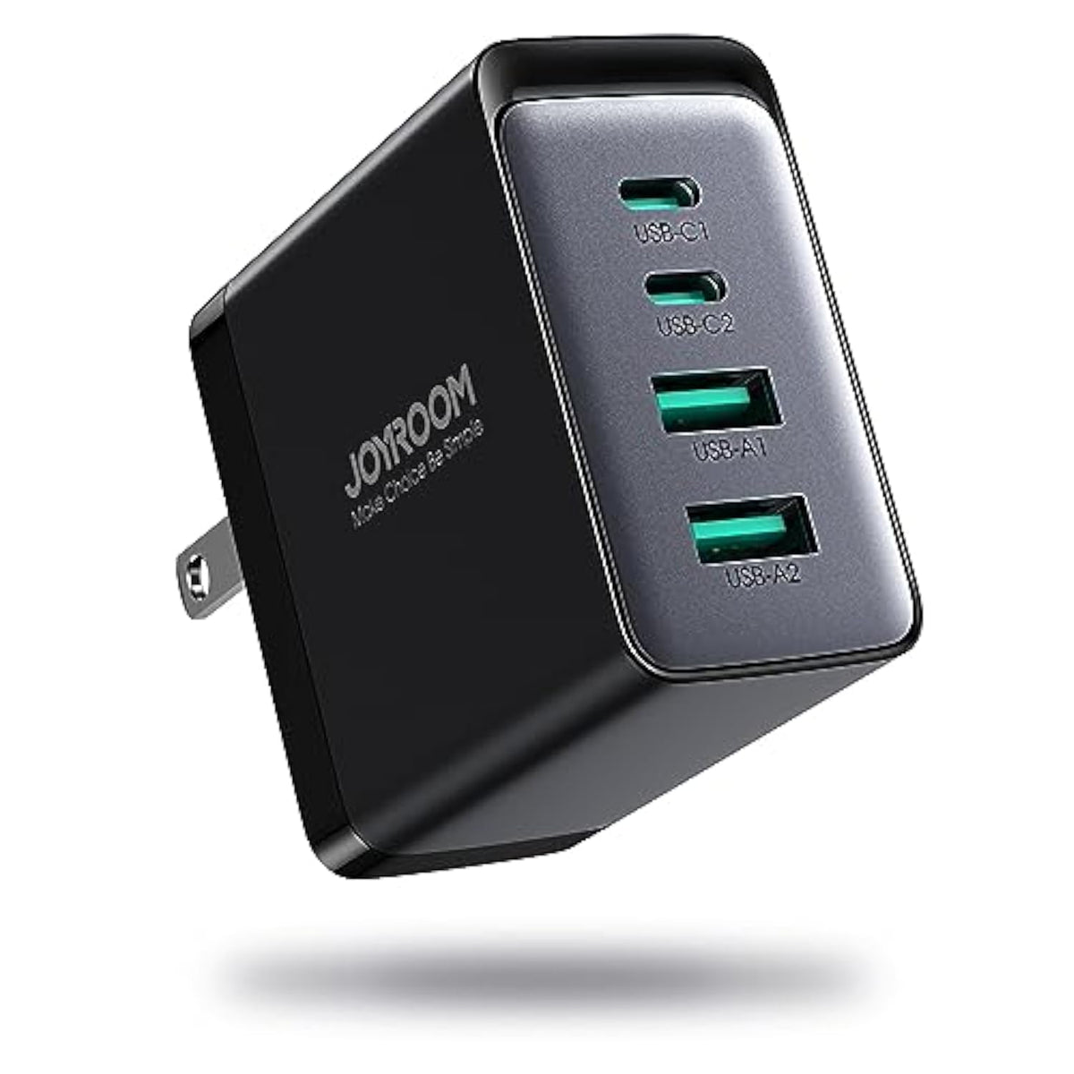 JOYROOM 67W USB C Charger Block, 4-Port Foldable GaN Wall Fast Charger Adapter Compact for iPhone 16/5/14 Pro Max, MacBook Pro/Air, iPad Pro/Air, Galaxy, Dell XPS, Pixel 7, Google Pixelbook