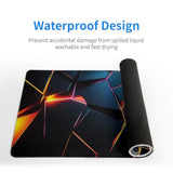 1Pc Durable Gaming Mouse Pad With Stylish Geometric Design - Waterproof, Non-Slip, Washable Desk Mat For Keyboard, Sketchbook - Ideal Gift For Gamers, Office, And Study