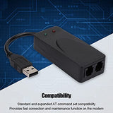 Usb 2.0 56K Fax Modem, External V.90 V.92 Modem With Dual Ports, Usb Data Modem Compatible With Win 7/Win 8/Win 10/Win Xp, Auto-Dial, Tone And Pulse Dialing, Auto Answer, Auto Retrain