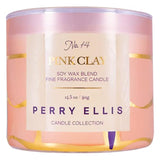Perry Ellis Candle Scented Candles, Pink Clay Soy Candle