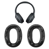 1 Pair Ear Pads Replacement Compatible With Sony Wh-1000Xm2 Mdr-1000X Headphone Protein Leather Foam Ear Cushion Earphone Accessories Black
