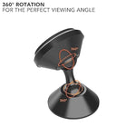 ROKFORM - Adjustable Magnetic Car Mount, 360 Degree Swivel with 3M VHB Tape, Cell Phone Holder, Aluminum Dashboard Phone Mount Stand for Truck Car & Van (Black)